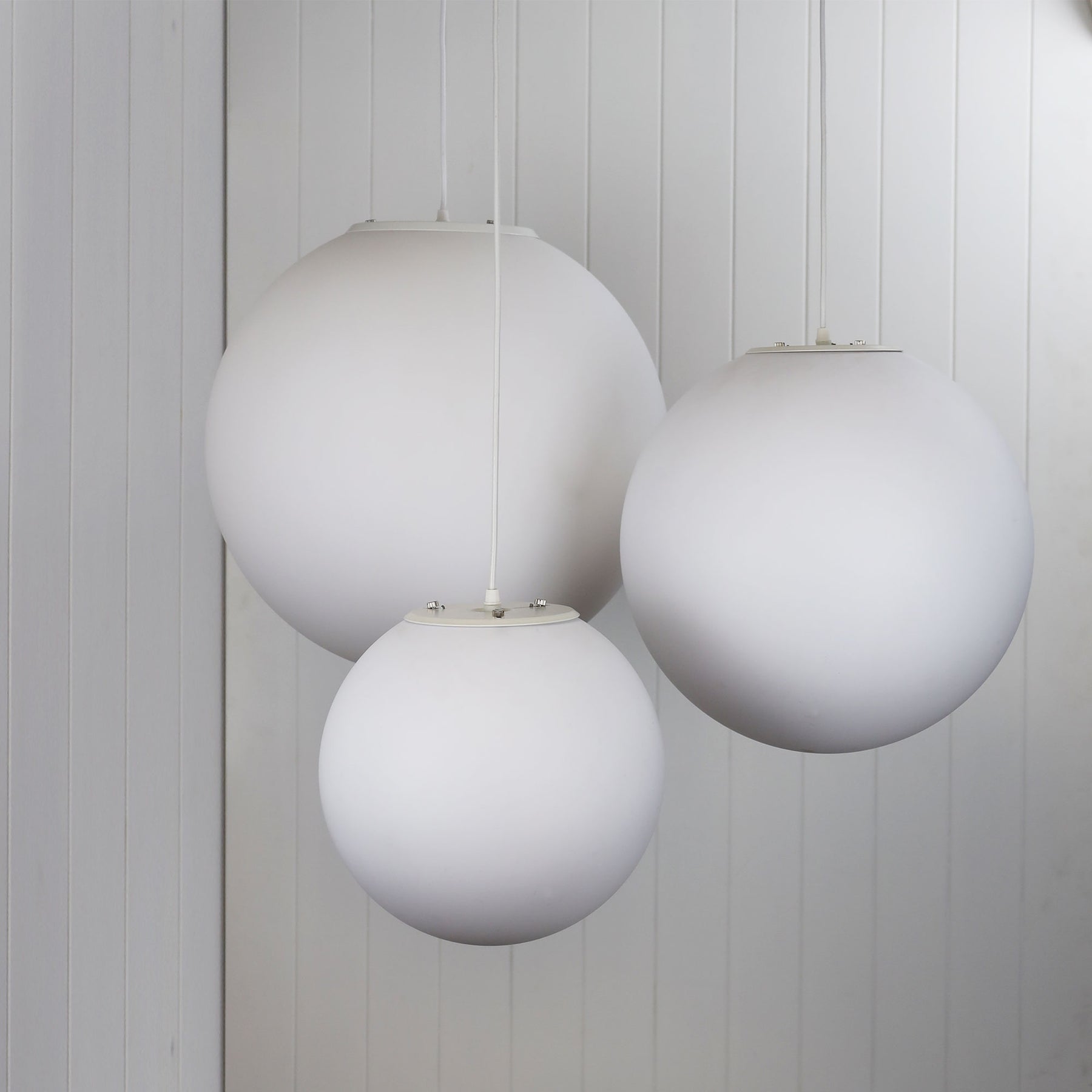 Phase 50cm Opal Acrylic White Pendant - pendant - Lux Lighting