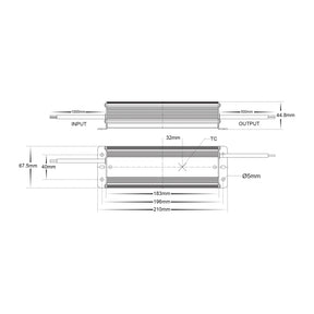 100W 24V DC LED DRIVER