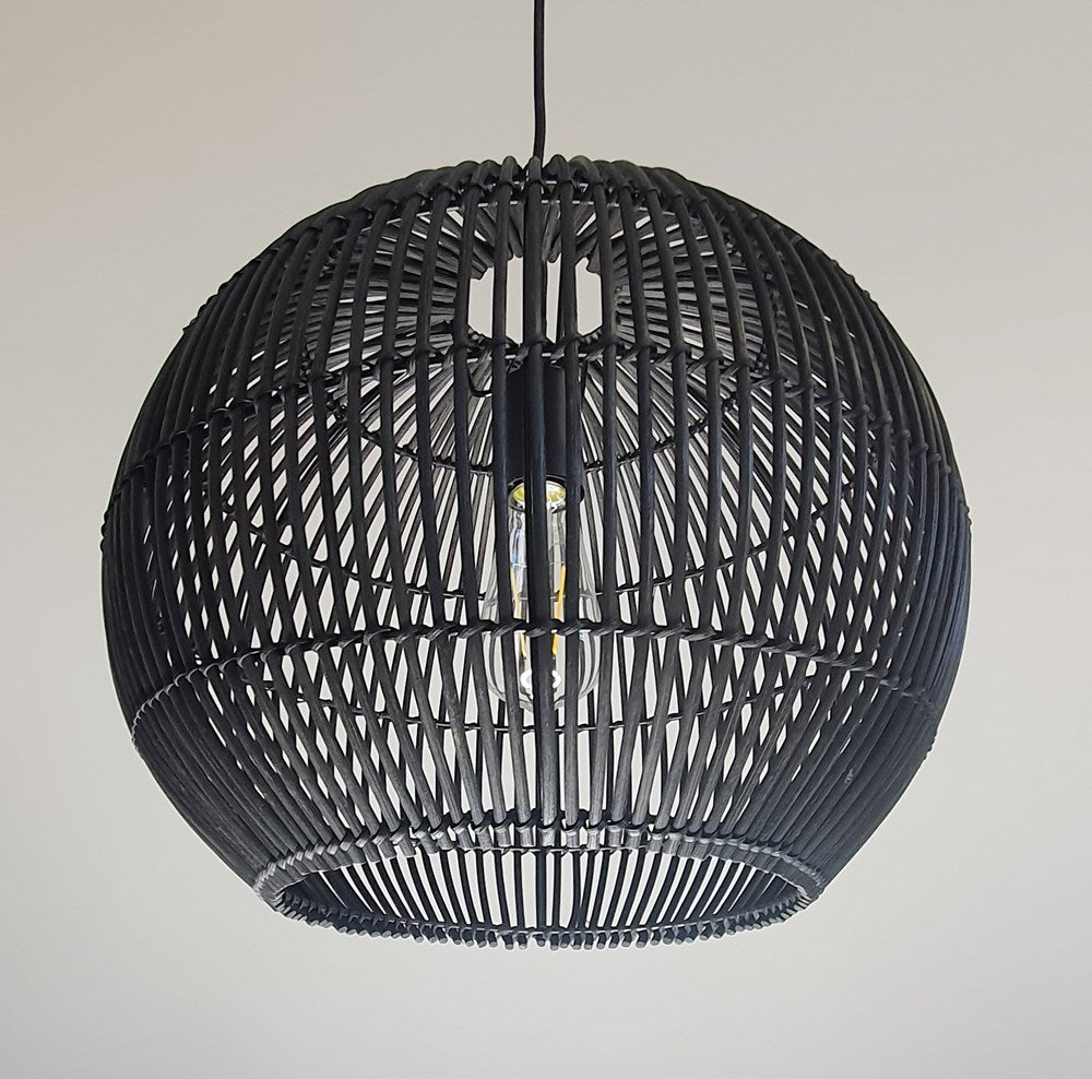 Rattan Pendant BLACK - pendant - Lux Lighting