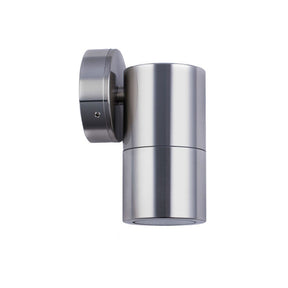 SINGLE FIXED GU10 Exterior Wall Pillar Spot Lights (Titanium Aluminium) IP65