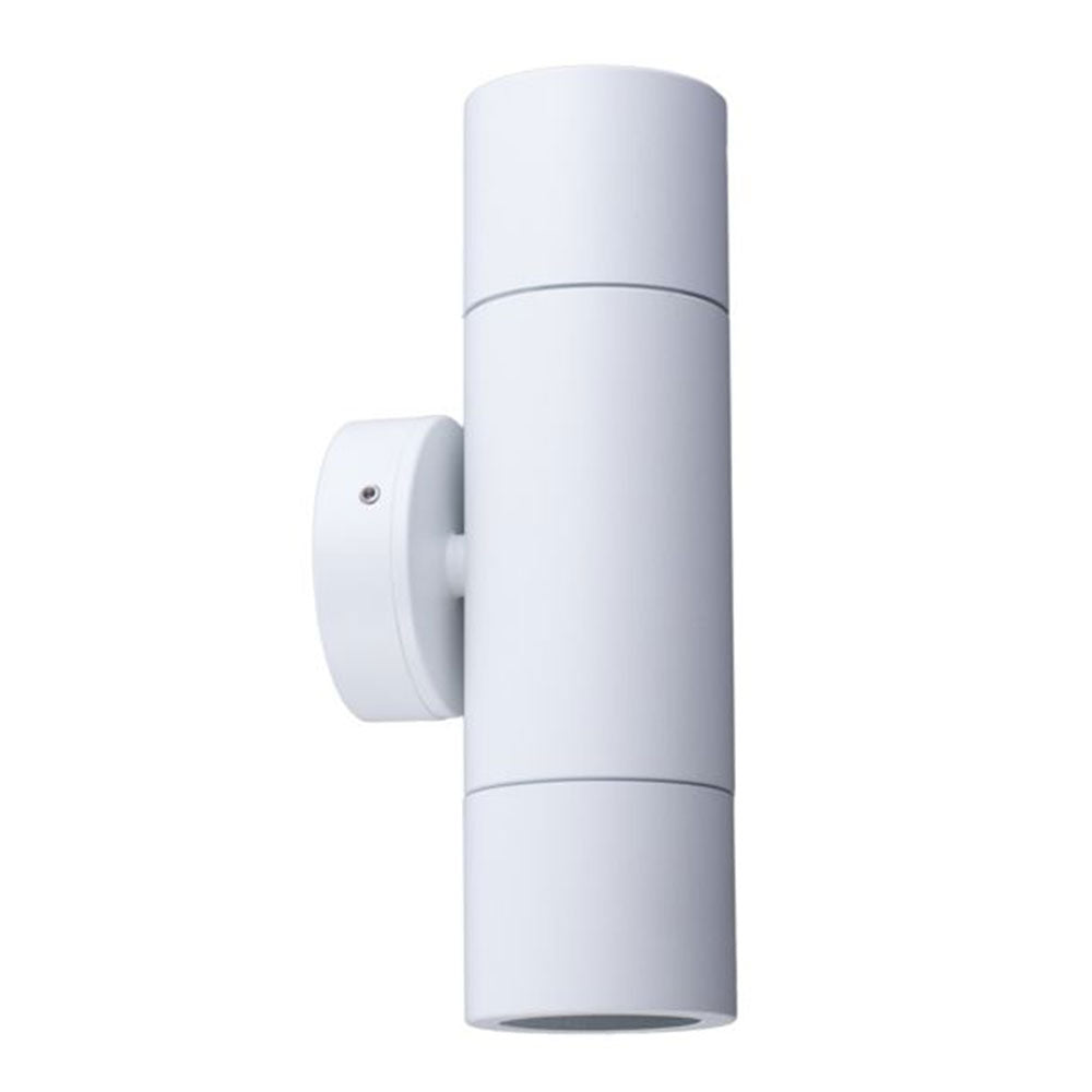 UP/DOWN GU10 Exterior Wall Pillar Spot Lights (White Aluminium) IP65