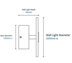 Bower Alabaster 200mm LED Wall Light