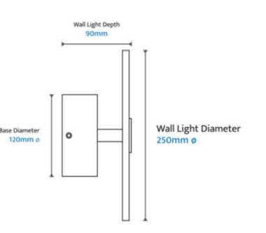 Bower Alabaster 250mm LED Wall Light