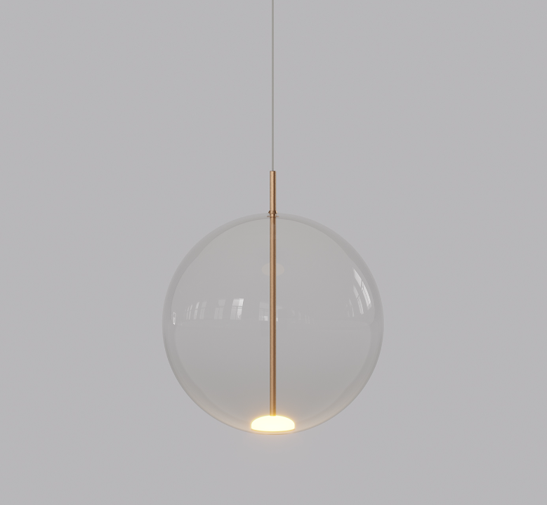 ORB AIR PENDANT LIGHT LARGE CLEAR