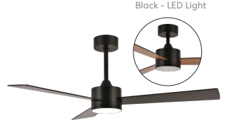 Fanco UrbaniD DC 52in with Light - Reversible Blades