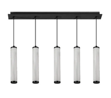 Charm - 5 Dropper LED Pendant black