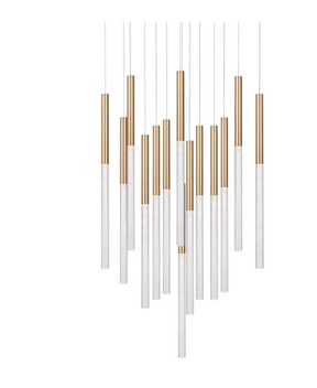 Rhea Pencil Drop 14 Light LED Pendant