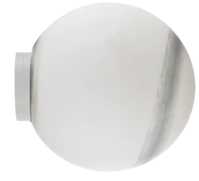 Crest Orb Ø120 Wall Light White/Opal