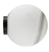 Crest Orb Ø120 Wall Light White/Opal