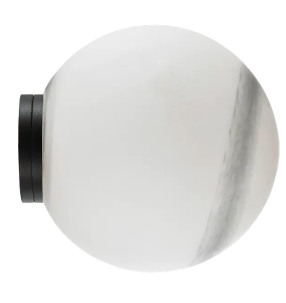 Crest Orb Ø140 Wall Light White/Opal