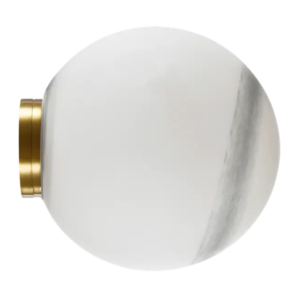 Crest Orb Ø120 Wall Light White/Opal