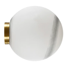 Crest Orb Ø140 Wall Light White/Opal