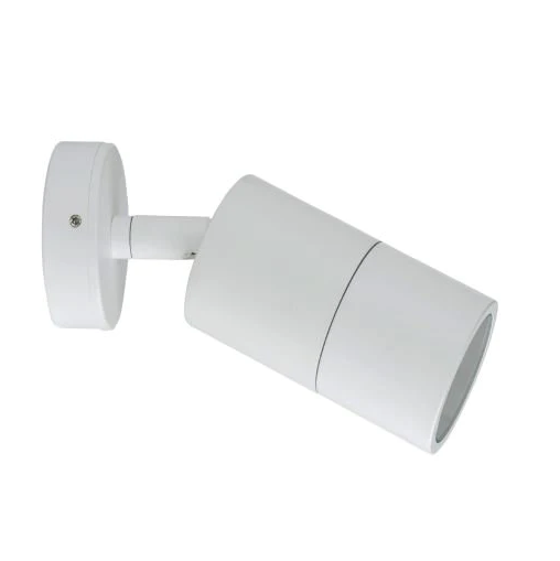 Single Adjustable Spotlight - White - outdoor wall light - Lux Lighting