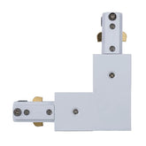 White Single Circuit L-Shape Connector