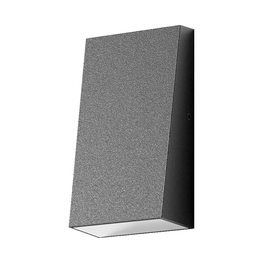 EDGE 4W LED Wall Light IP65 240V - Dark Grey 3000k