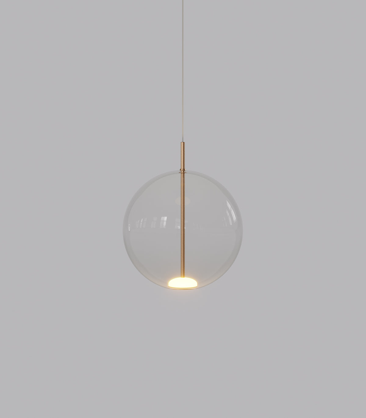 ORB AIR PENDANT LIGHT MEDIUM CLEAR