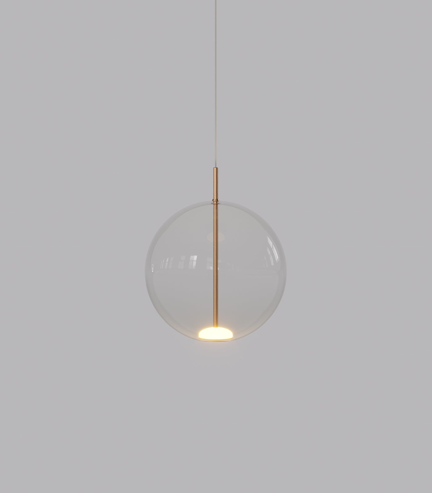 ORB AIR PENDANT LIGHT MEDIUM CLEAR