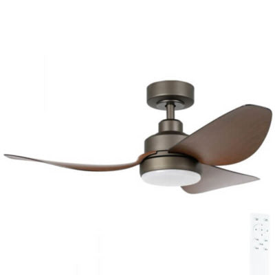 Torquay 42 Dc Fan 20w Led Tri-col Blk - Ceiling Fan - Lux Lighting