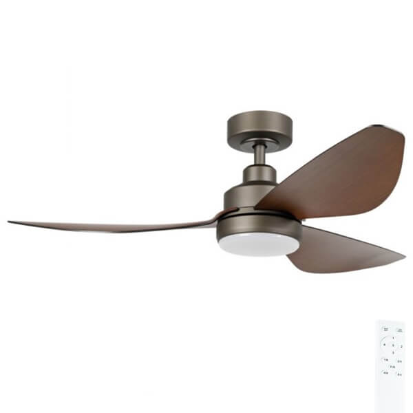 Torquay 48 Dc Fan 20w Led Tri-col Blk - Ceiling Fan - Lux Lighting