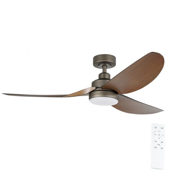 Torquay 56 Dc Fan 20w Led Tri-col Blk - Ceiling Fan - Lux Lighting