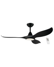 Noosa 60 Dc Fan 18w Led Tri-col Aged Elm/blk - Ceiling Fan - Lux Lighting