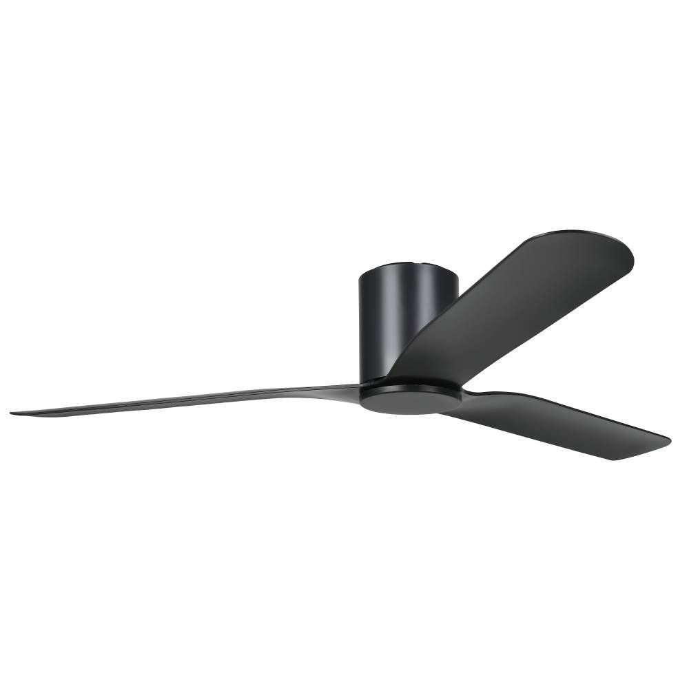 Iluka 60 Dc Fan Blk/wood Hugger - Ceiling Fan - Lux Lighting