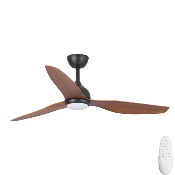 Fanco Eco Style Dc - 52 132cm - BLACK Motor - BLACK Blades - Led Light - Ceiling Fan - Lux Lighting