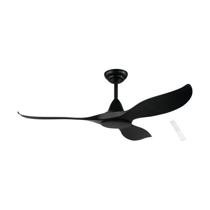 NOOSA 52 DC FAN AGED ELM/BLK - Ceiling Fan - Lux Lighting