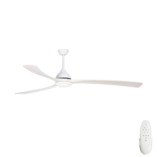 Fanco Sanctuary Dc With Cct Led - 86 218cm - BLACK Motor - BLACK Blades - Ceiling Fan - Lux Lighting