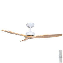 Model 2021 Wynd Dc - 54 - Matt BLACK Motor - Handcrafted Timber Natural Blades - Ceiling Fan - Lux Lighting