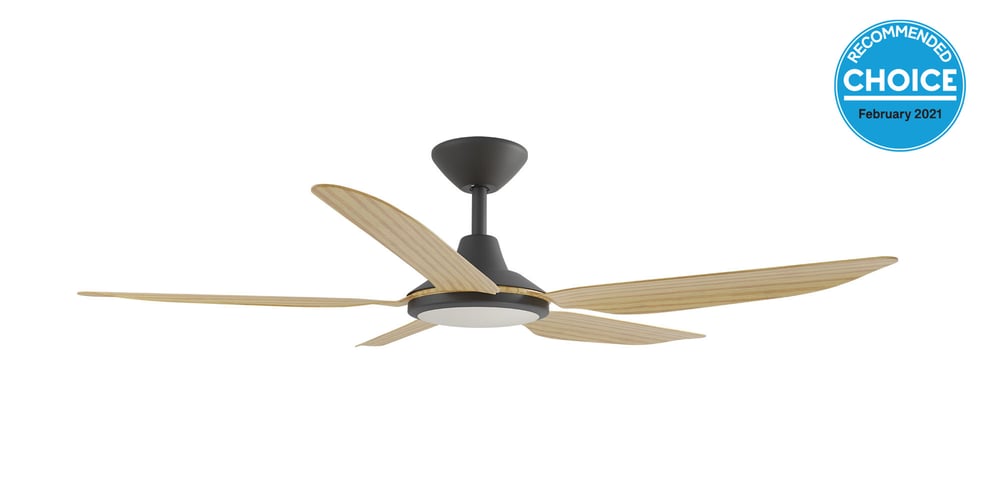 Storm DC 52 White All ABS - LED CCT 18W Light - Ceiling Fan - Lux Lighting